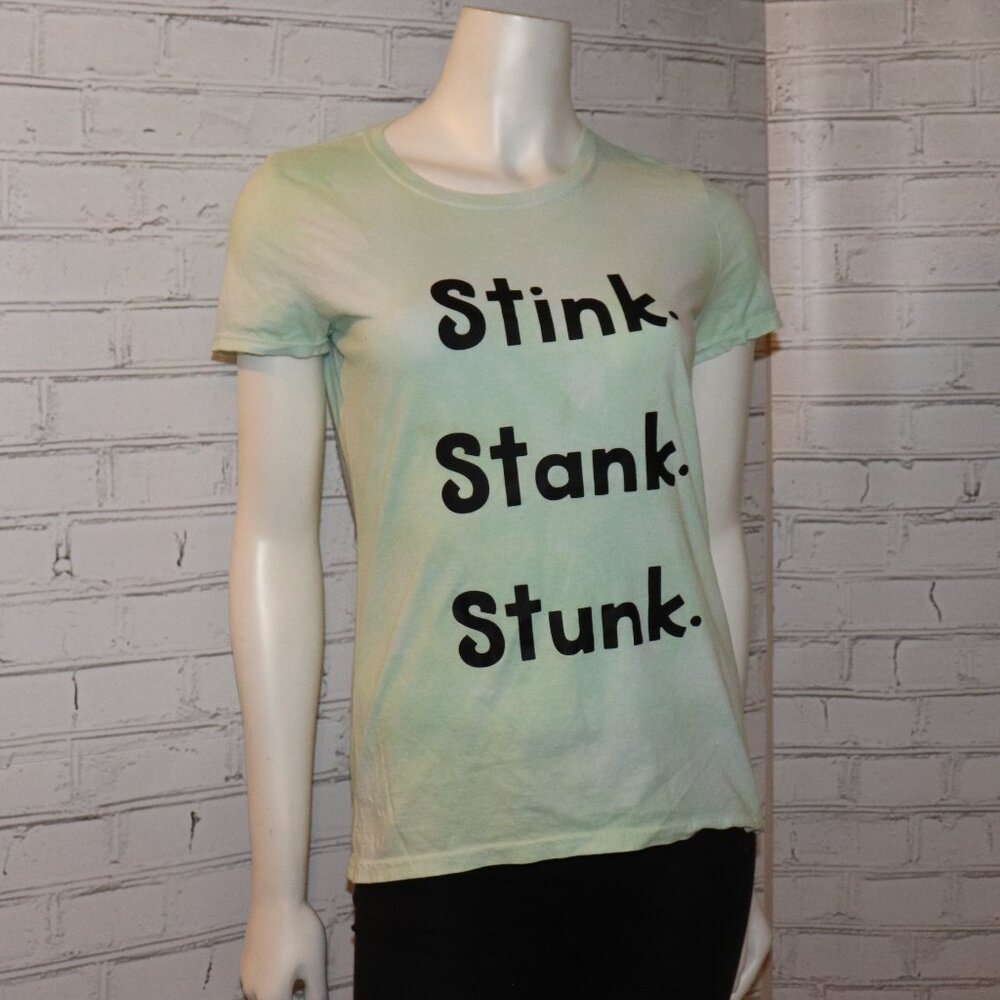 💚🖤 Handmade · Tie-Dyed Grinch Tee · Size Small